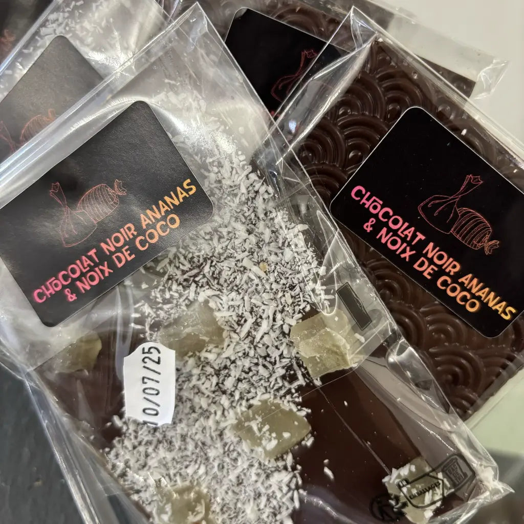 Tablette Chocolat Noir Exotique Ananas Coco