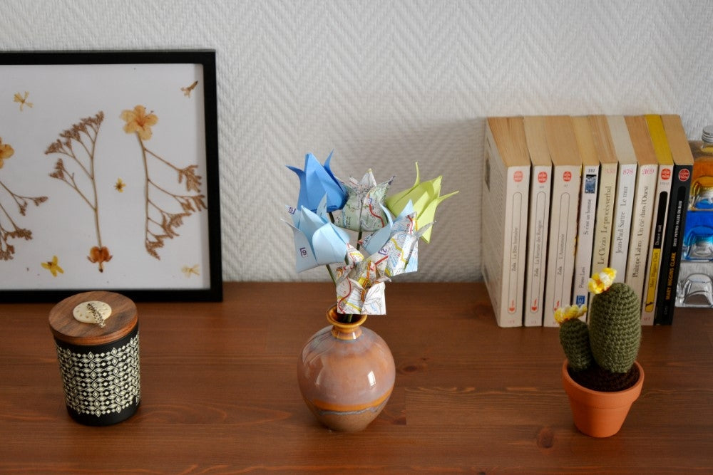 Bouquet de fleurs Origami "Amélia"