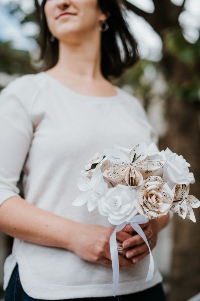 Bouquet de fleurs Origami "Mélodie"