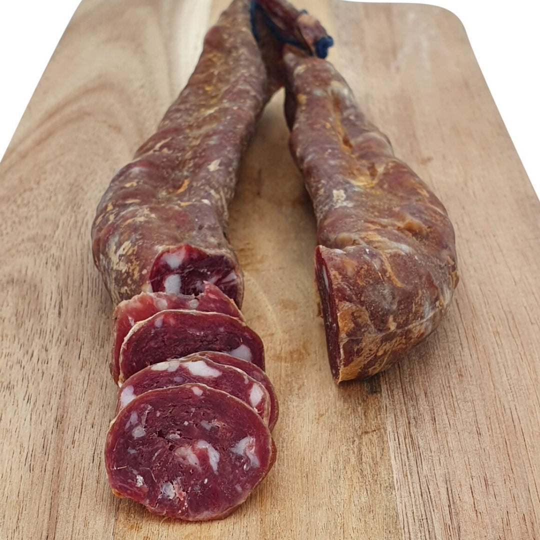 Saucisse sèche boeuf salers Cantal – Gaec Gauthier père et fils