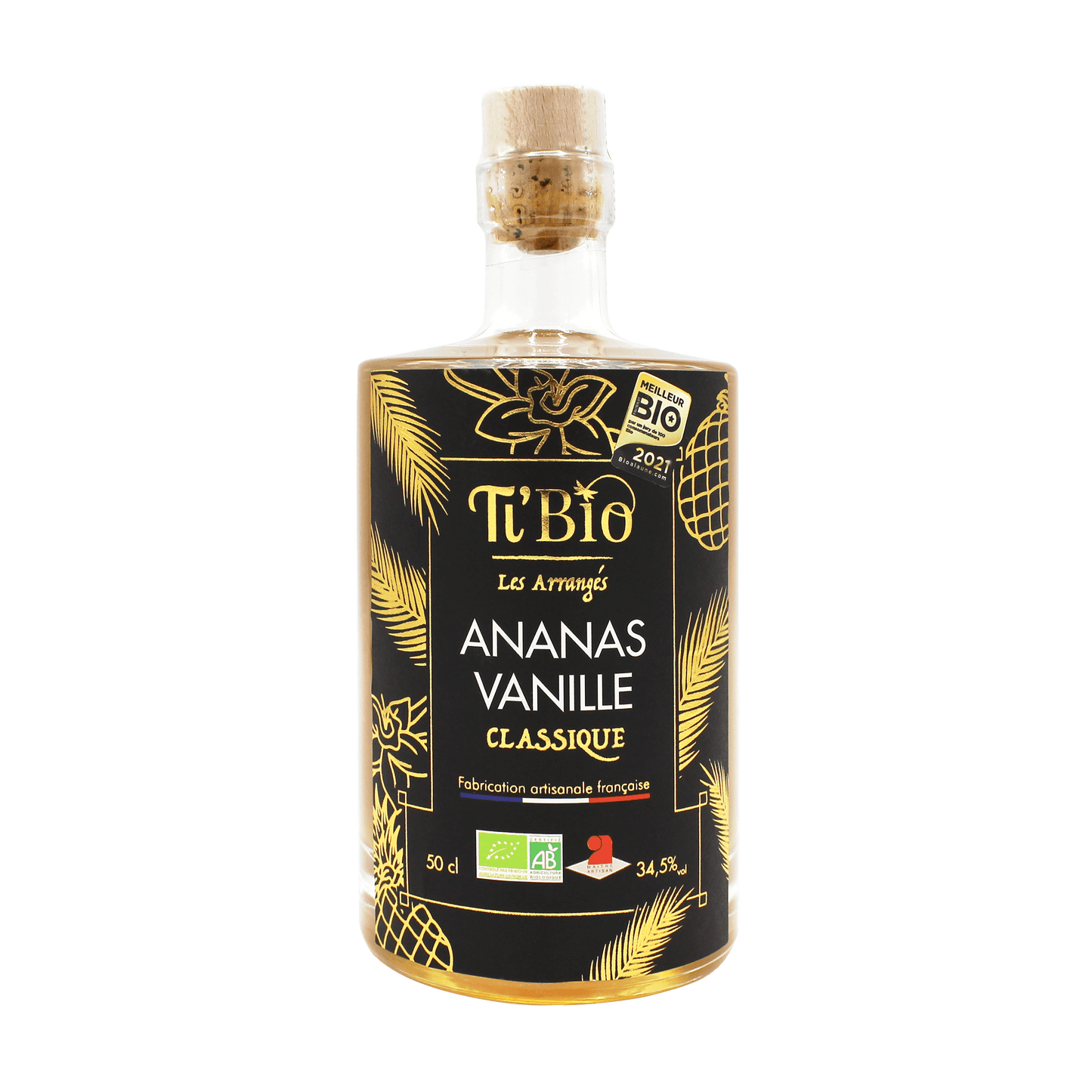 Rhum Bio Arrangé TiBio Ananas Vanille