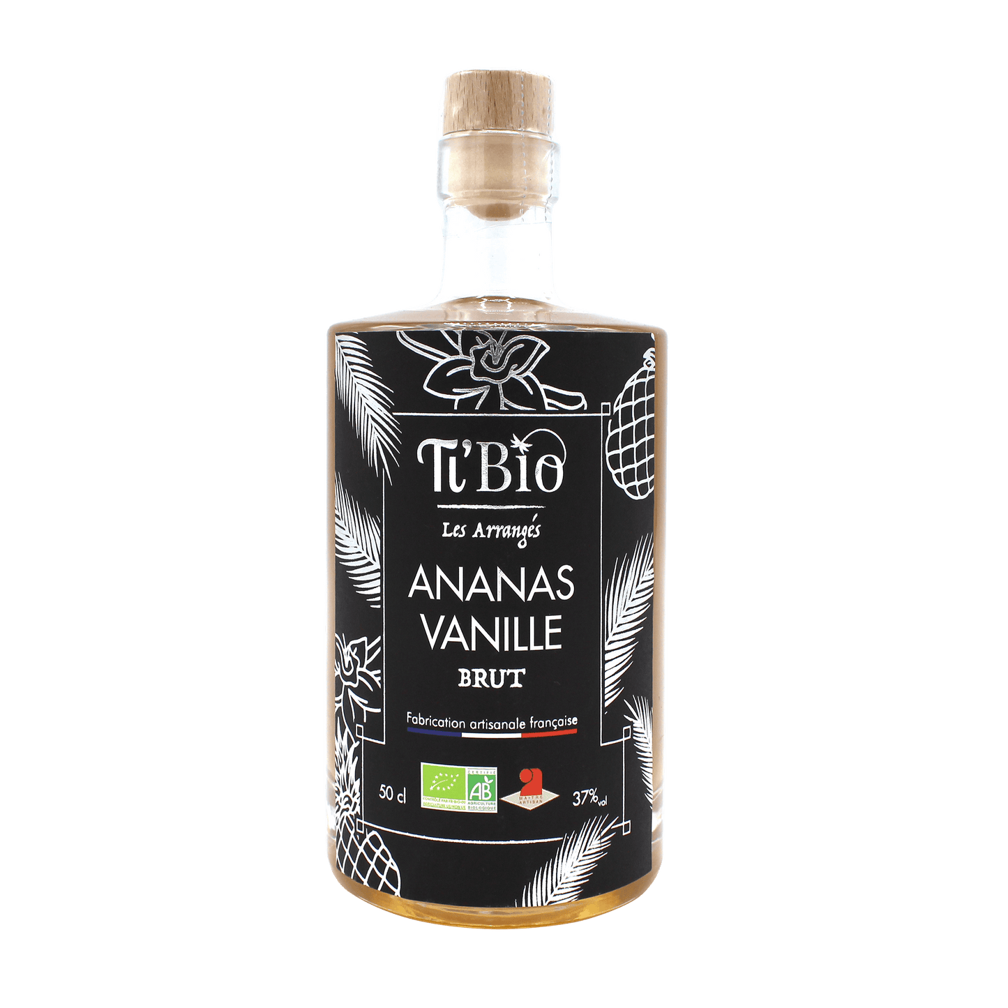 Rhum Bio Arrangé Brut TiBio Ananas Vanille