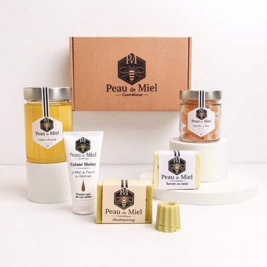 Coffret Cosmétiques et Gourmand à base de Miel