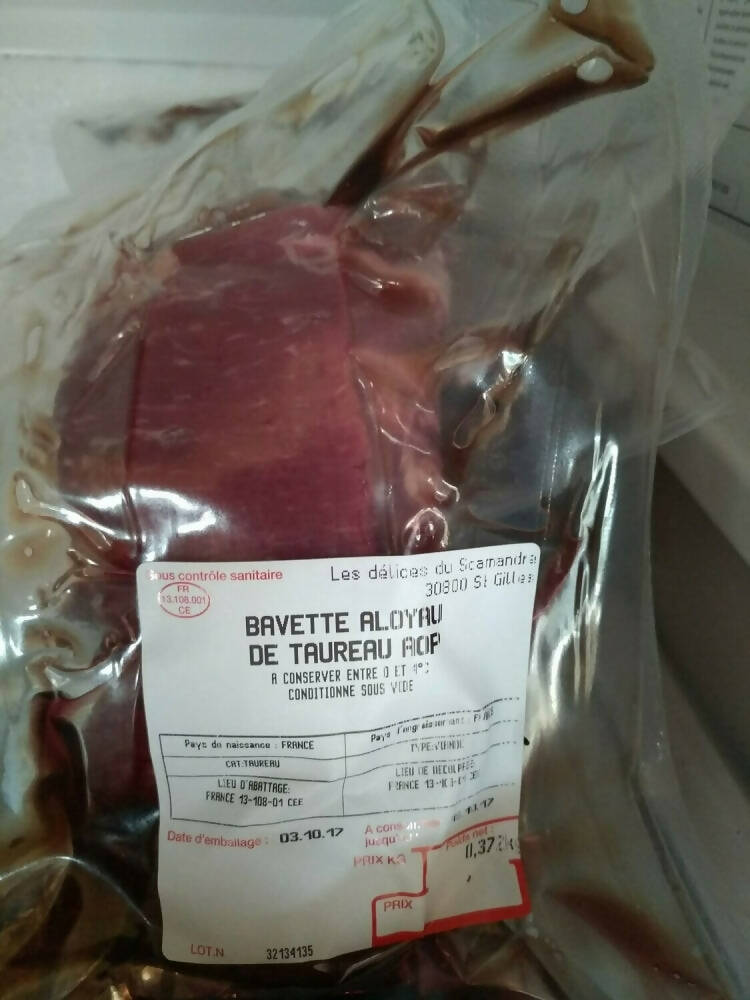 Bavette de Taureau de Camargue 350g