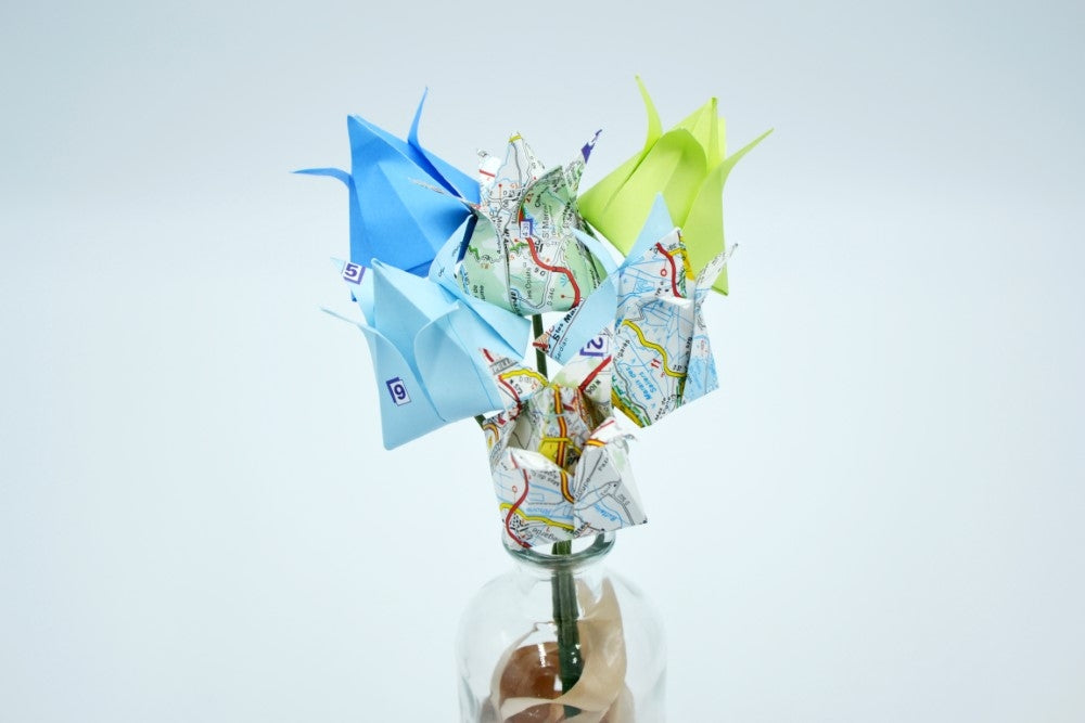 Bouquet de fleurs Origami "Amélia"