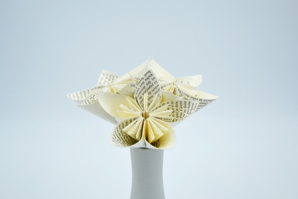 Bouquet de fleurs Origami papier de roman "Margot"