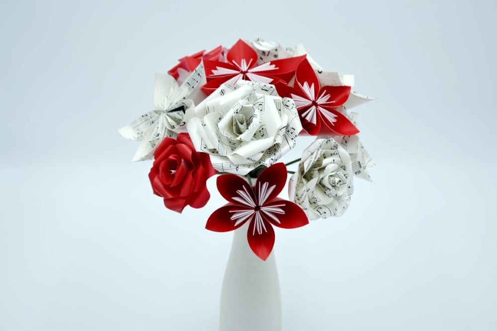 Bouquet de fleurs Origami "Mélodie"